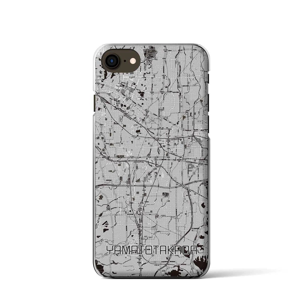 【大和高田(奈良県)】地図柄iPhoneケース(クリアタイプ)