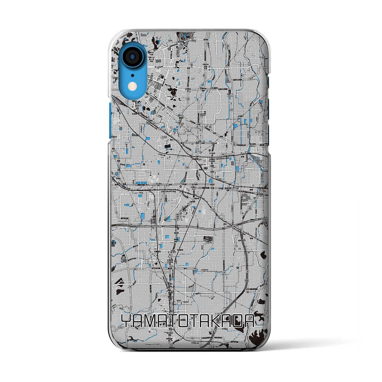 【大和高田(奈良県)】地図柄iPhoneケース(クリアタイプ)