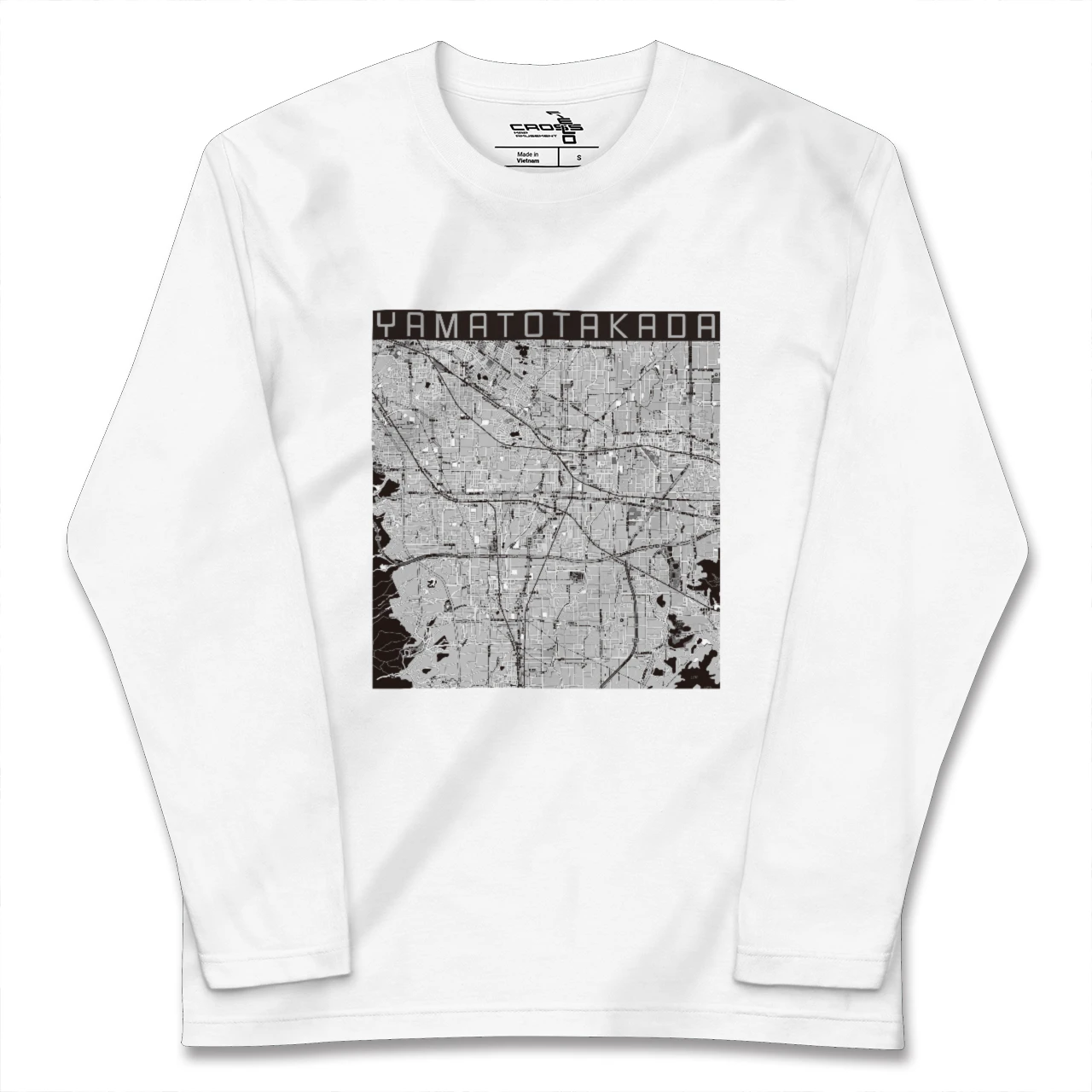 【大和高田(奈良県)】地図柄ロングスリーブTシャツ