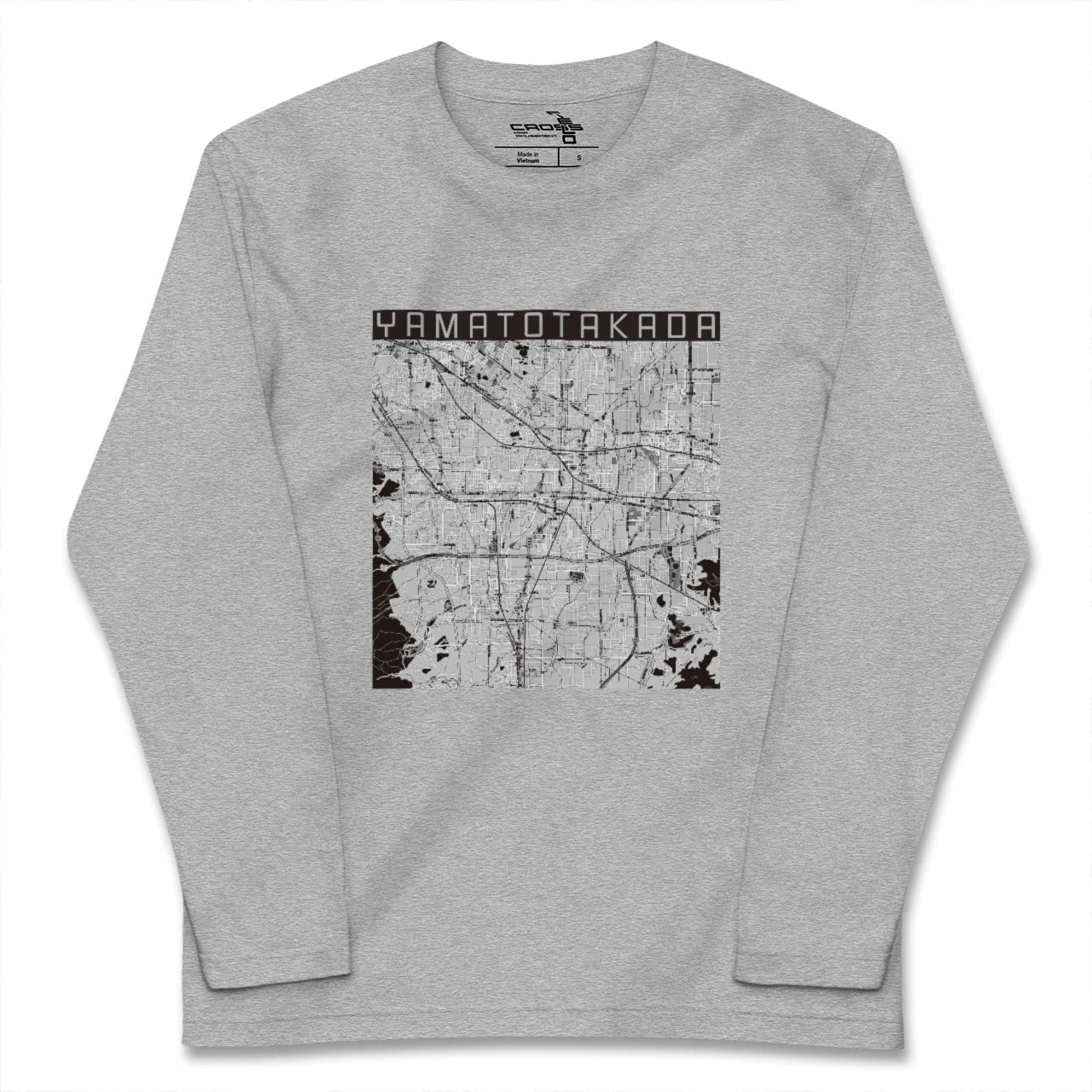 【大和高田(奈良県)】地図柄ロングスリーブTシャツ