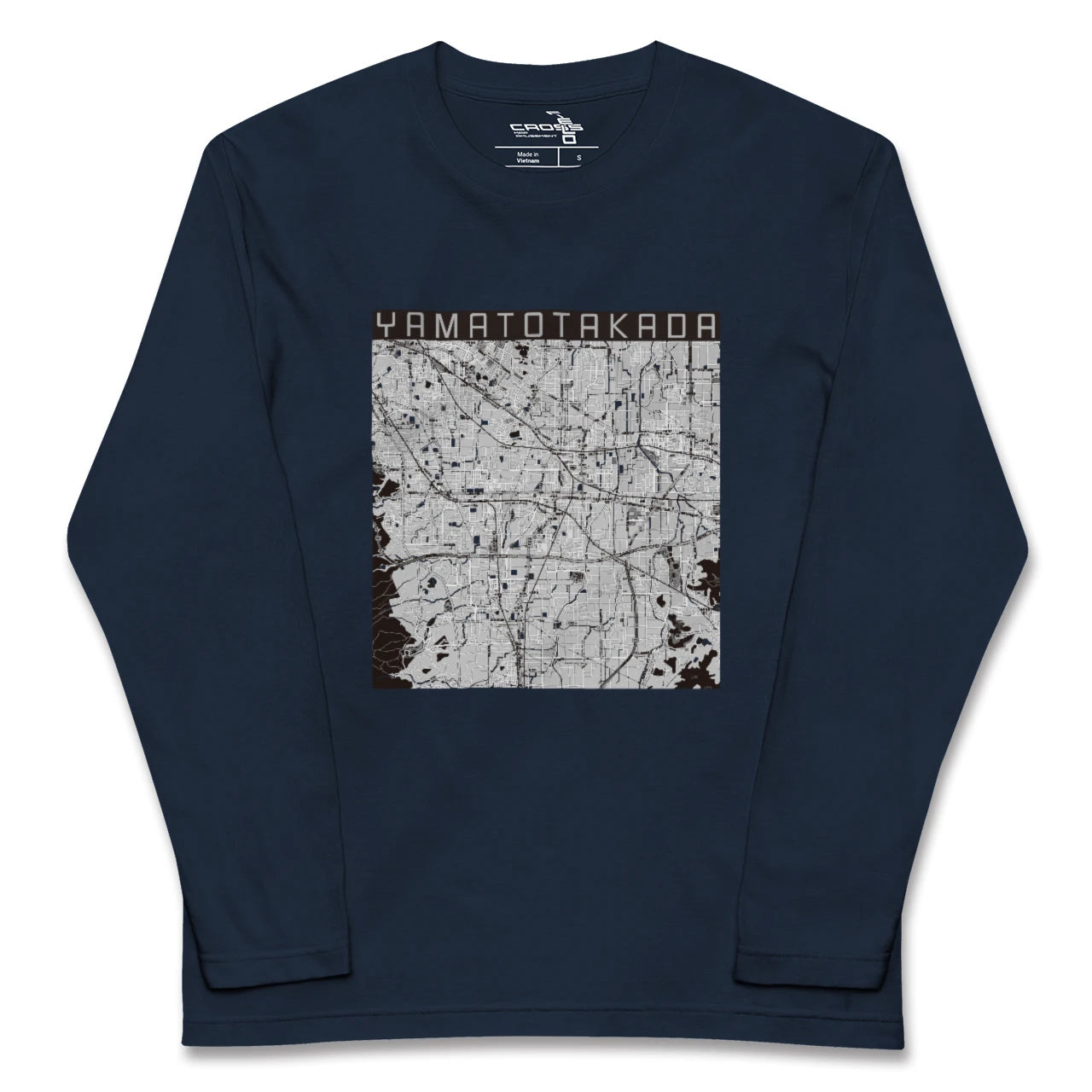 【大和高田(奈良県)】地図柄ロングスリーブTシャツ