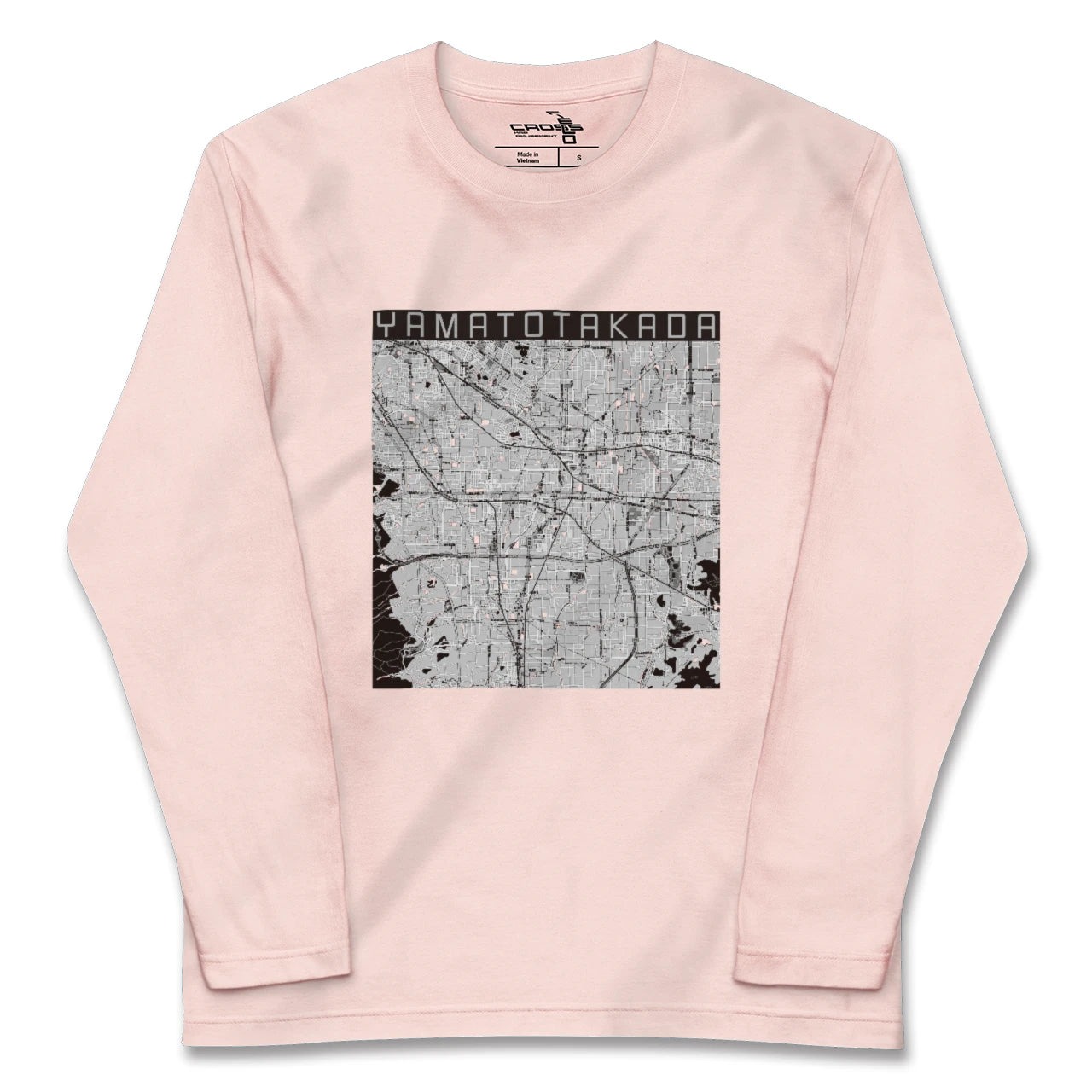 【大和高田(奈良県)】地図柄ロングスリーブTシャツ