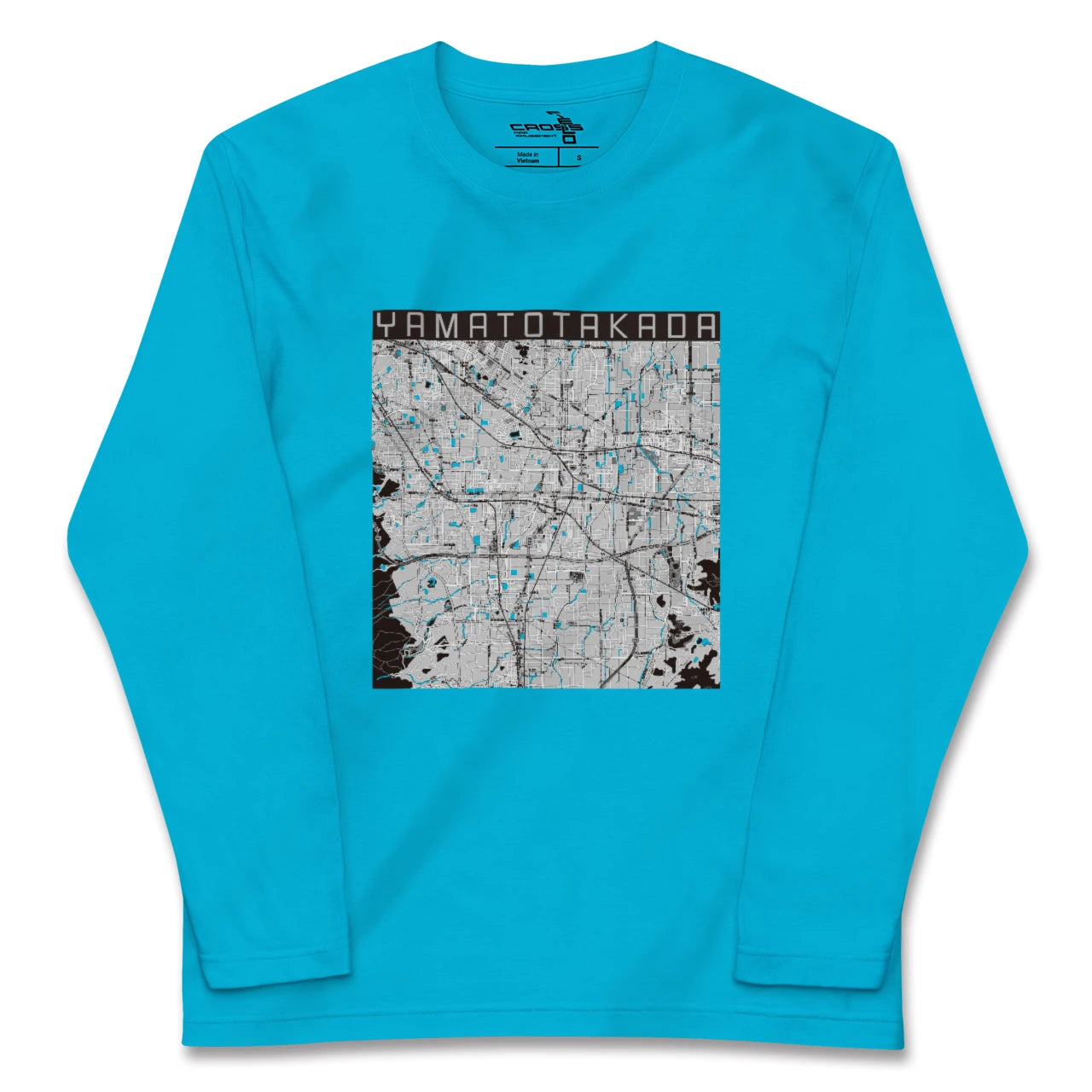 【大和高田(奈良県)】地図柄ロングスリーブTシャツ