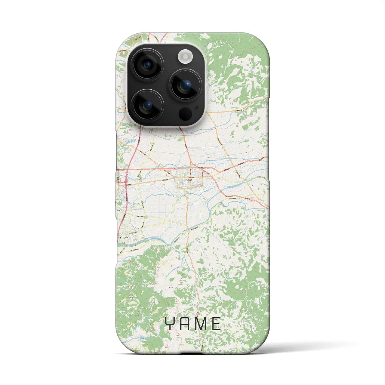 【八女(福岡県)】地図柄iPhoneケース(バックカバータイプ)