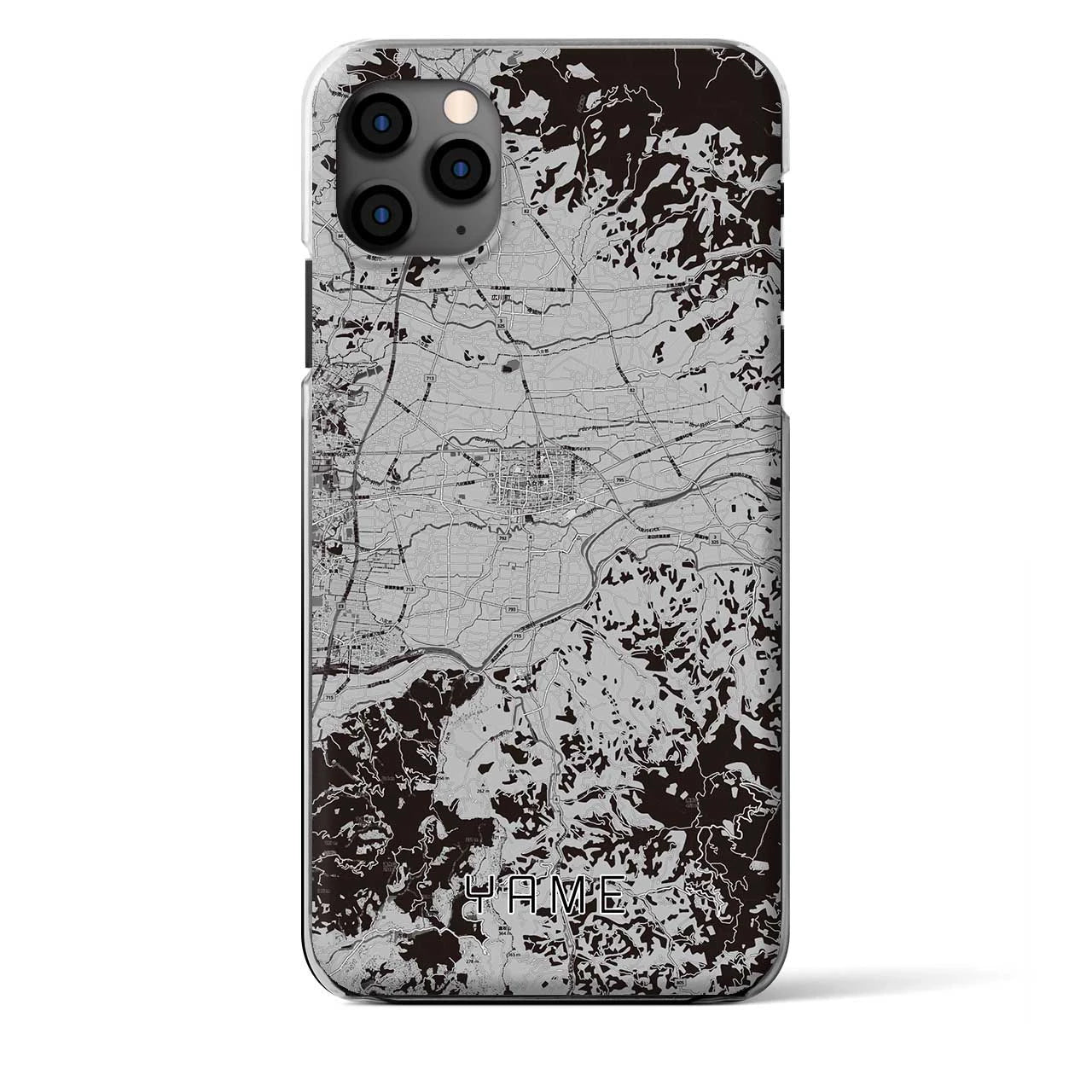 【八女(福岡県)】地図柄iPhoneケース(クリアタイプ)