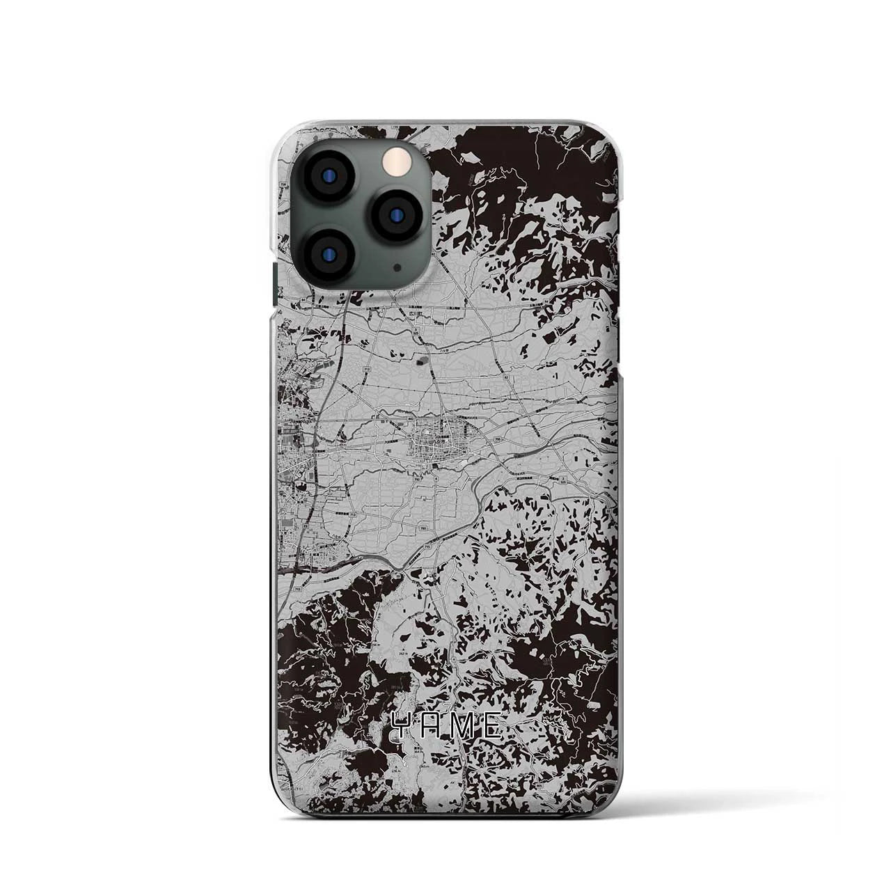 【八女(福岡県)】地図柄iPhoneケース(クリアタイプ)