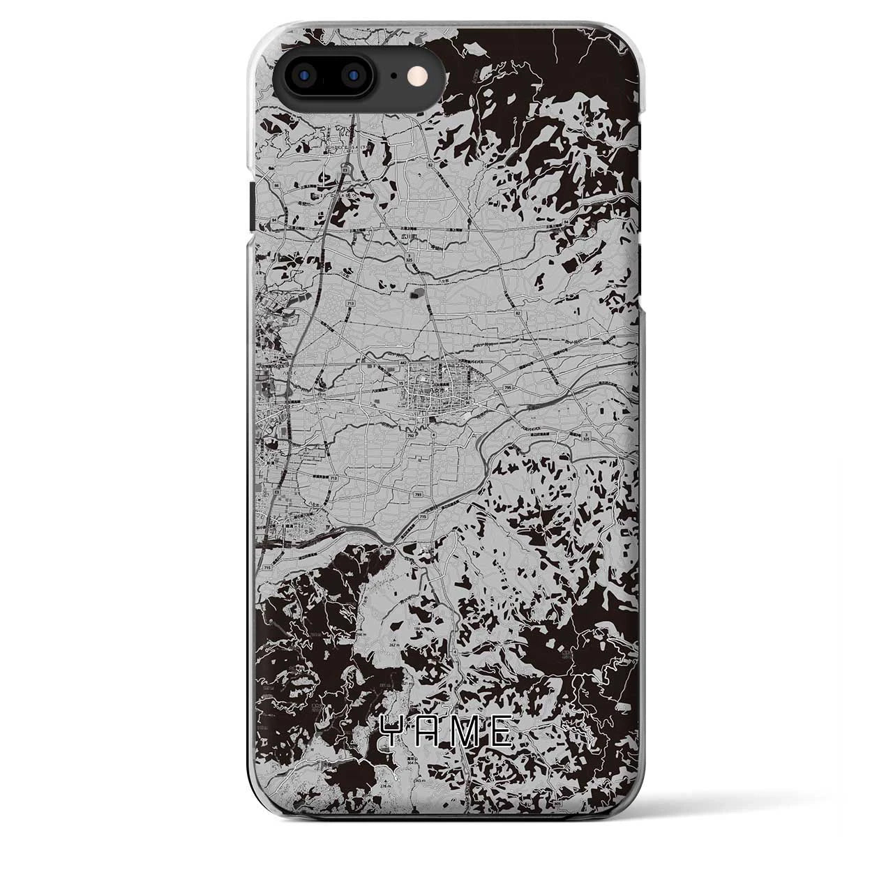 【八女(福岡県)】地図柄iPhoneケース(クリアタイプ)