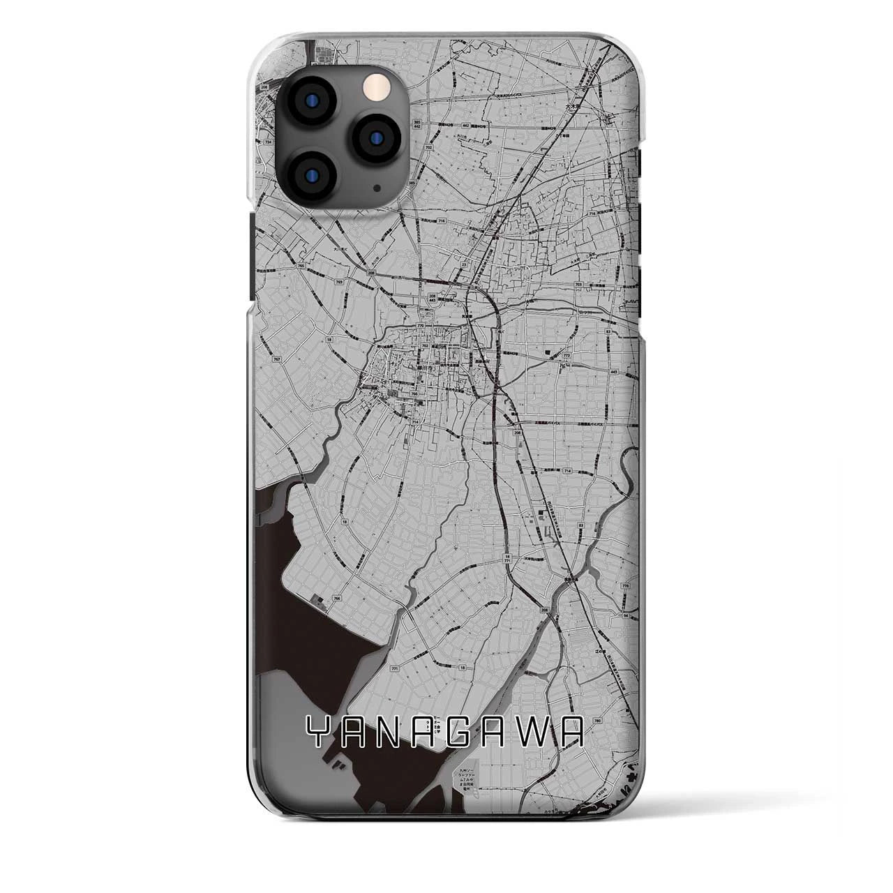 【柳川(福岡県)】地図柄iPhoneケース(クリアタイプ)