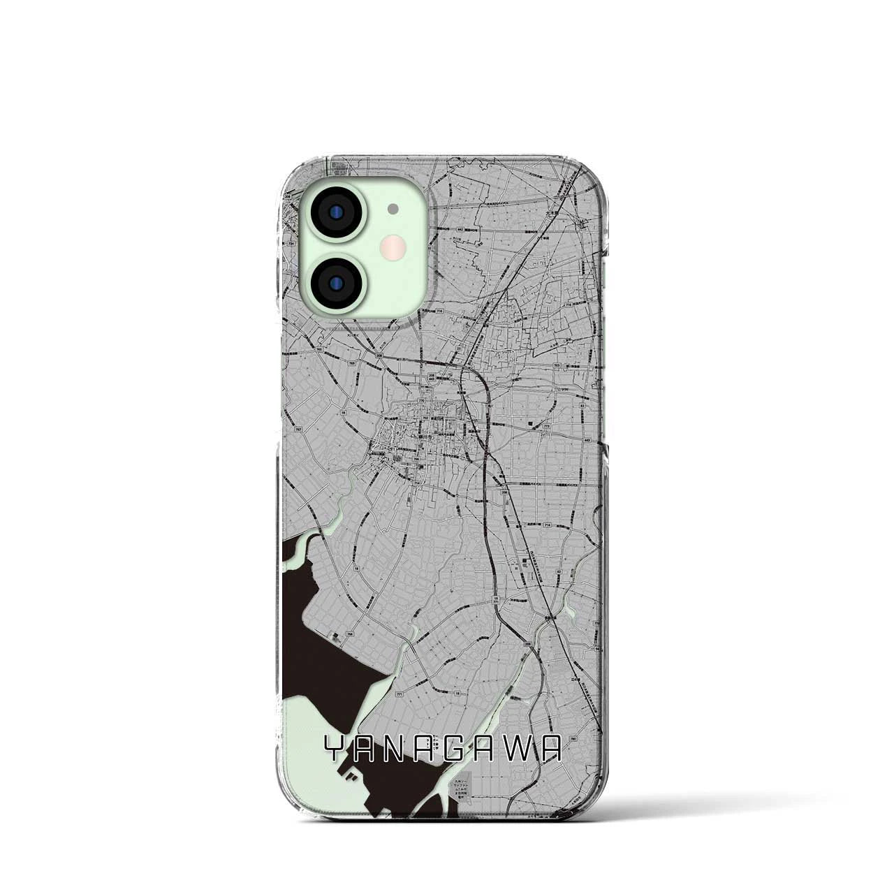 【柳川(福岡県)】地図柄iPhoneケース(クリアタイプ)