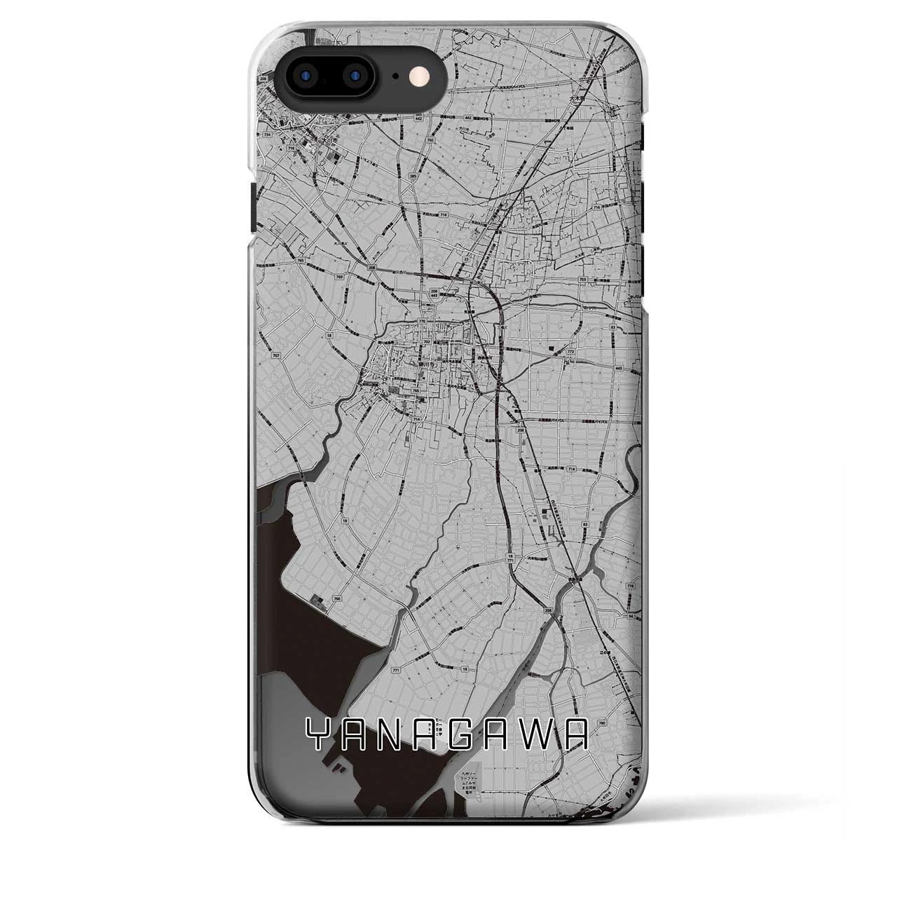 【柳川(福岡県)】地図柄iPhoneケース(クリアタイプ)