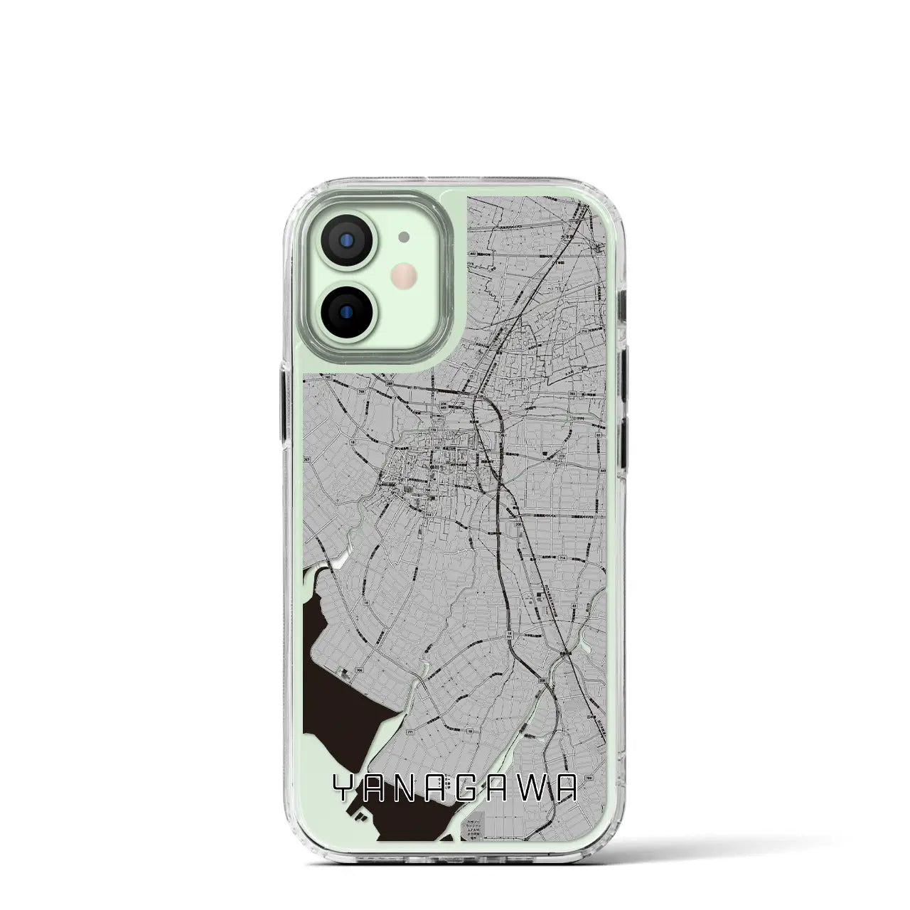 【柳川(福岡県)】地図柄iPhoneケース(MagSafeタイプ)