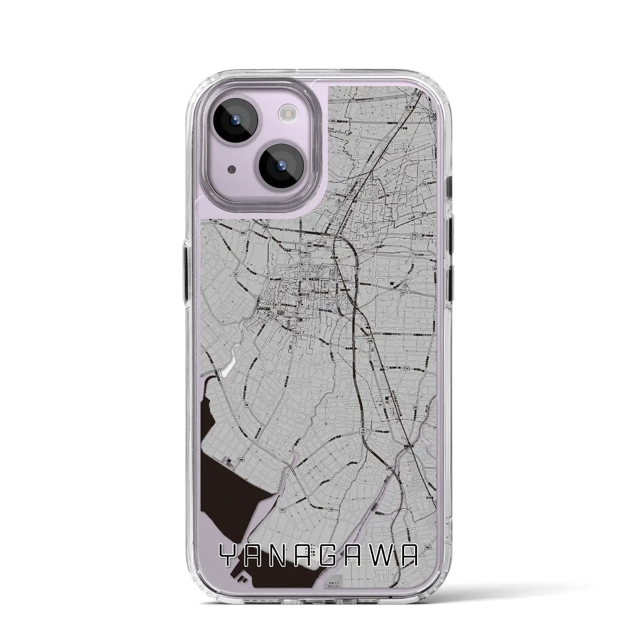 【柳川(福岡県)】地図柄iPhoneケース(MagSafeタイプ)