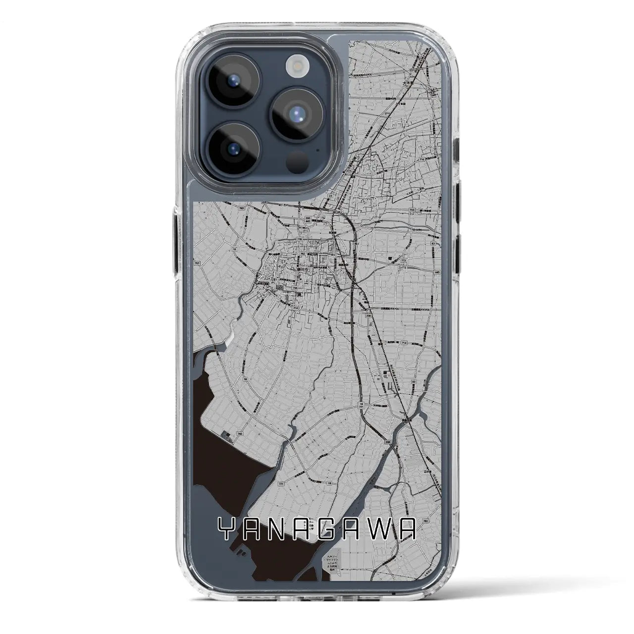 【柳川(福岡県)】地図柄iPhoneケース(MagSafeタイプ)