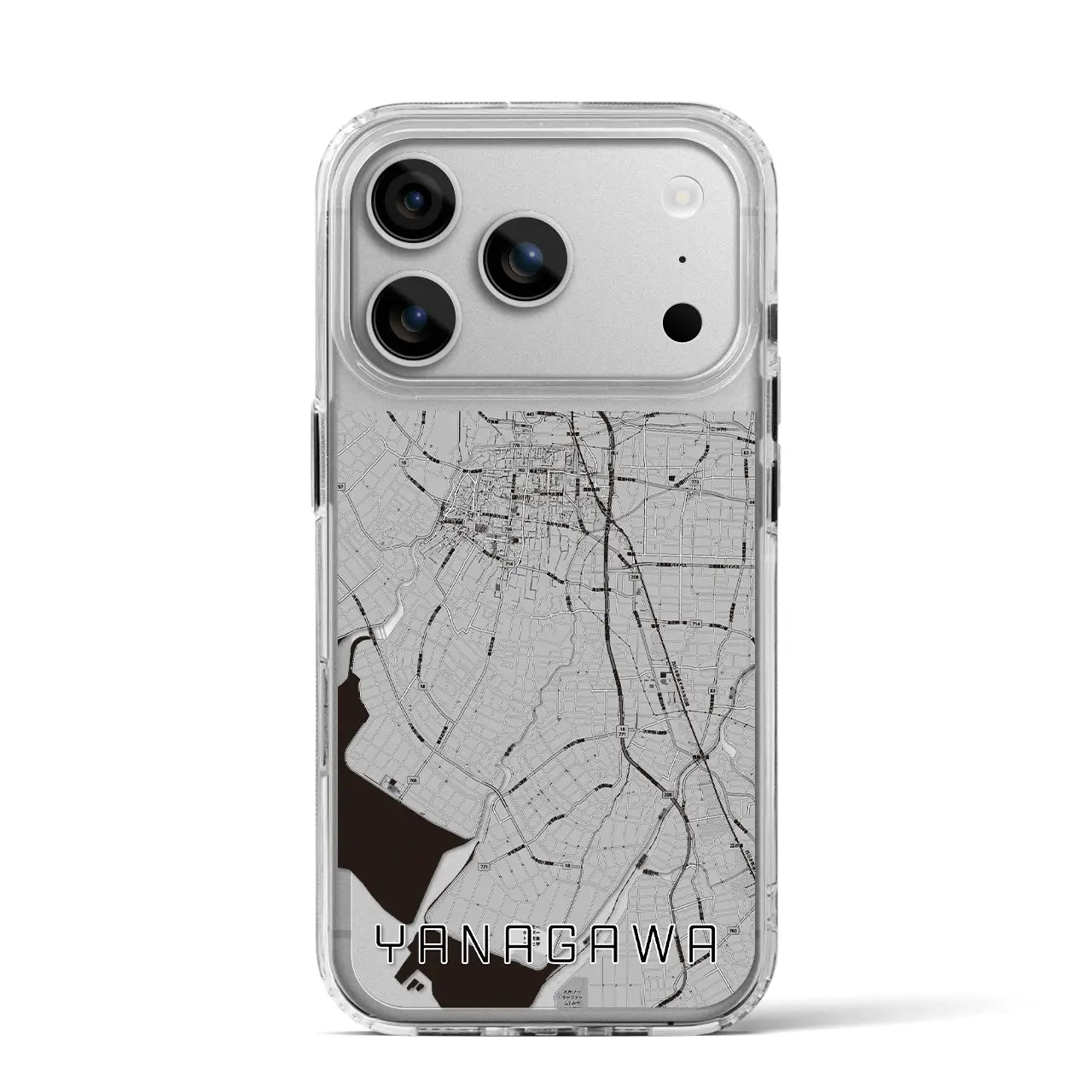 【柳川(福岡県)】地図柄iPhoneケース(MagSafeタイプ)