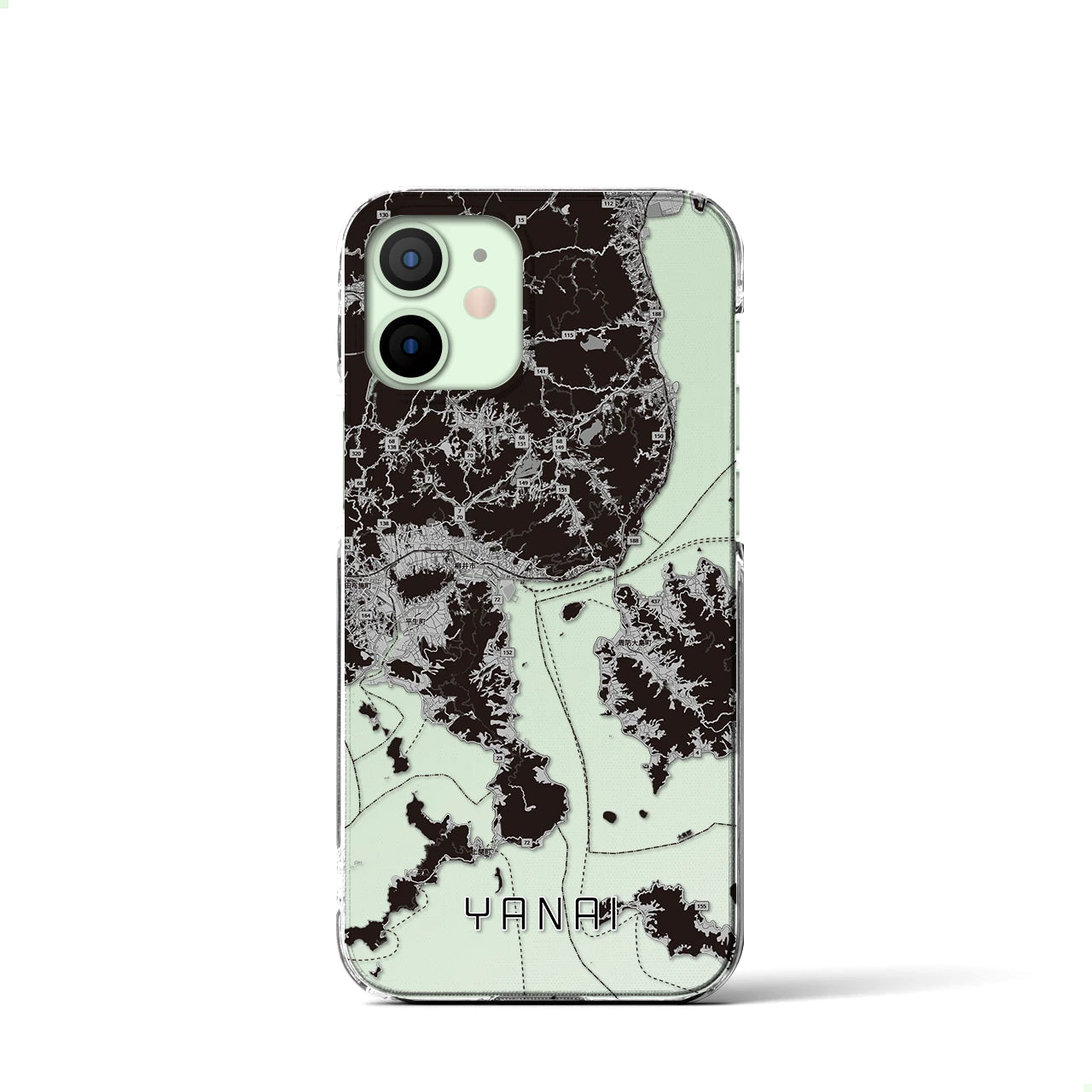 【柳井(山口県)】地図柄iPhoneケース(クリアタイプ)