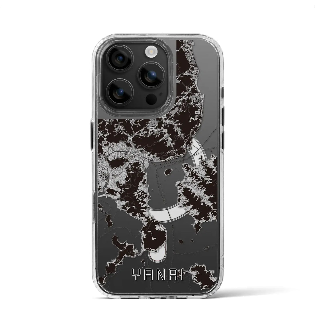 【柳井(山口県)】地図柄iPhoneケース(MagSafeタイプ)