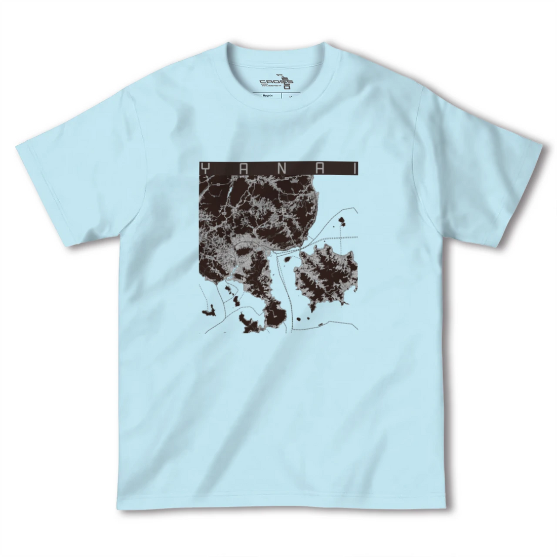 【柳井(山口県)】地図柄ヘビーウェイトTシャツ