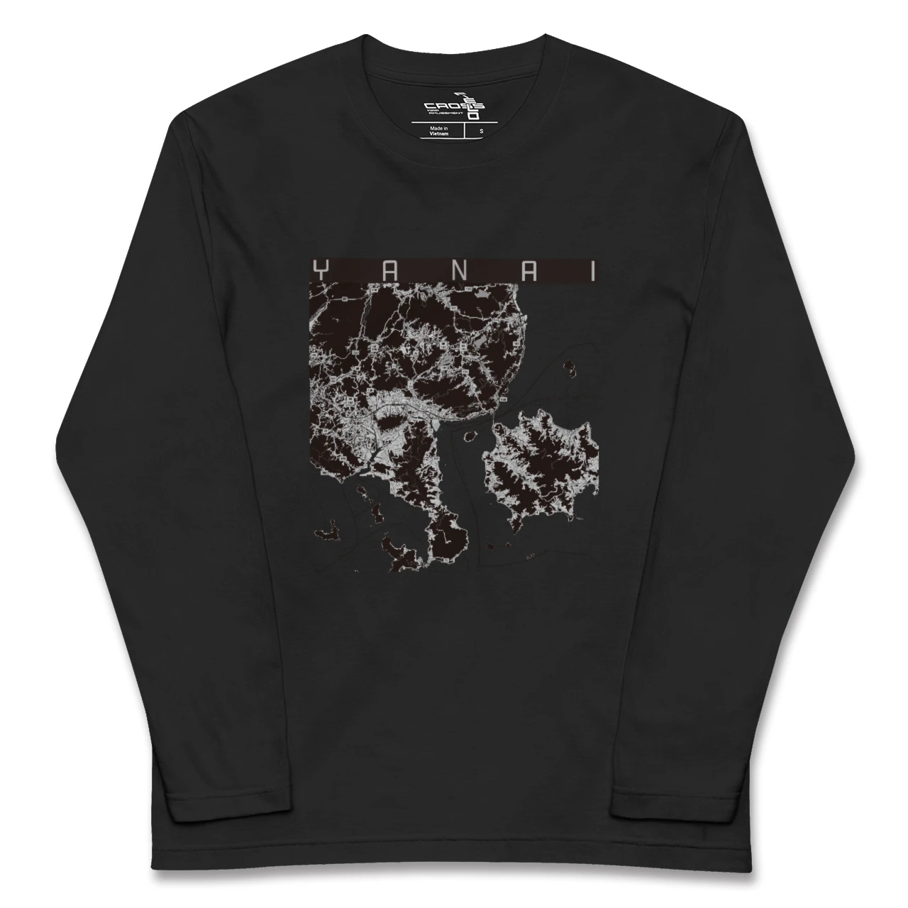 【柳井(山口県)】地図柄ロングスリーブTシャツ