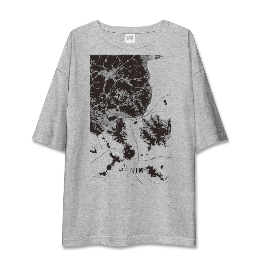 【柳井(山口県)】地図柄ビッグシルエットTシャツ
