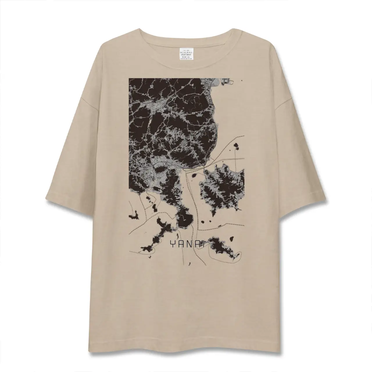 【柳井(山口県)】地図柄ビッグシルエットTシャツ