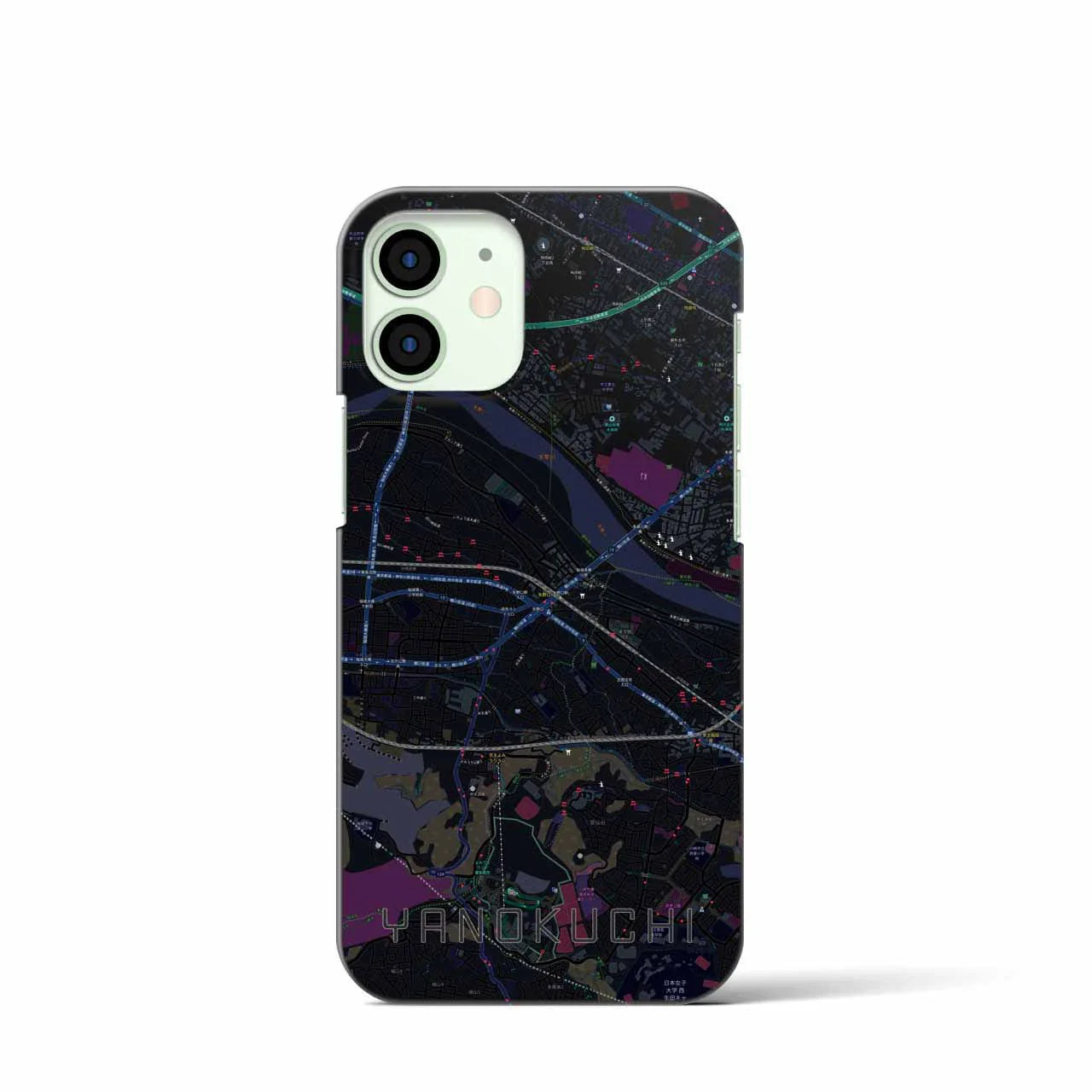 【矢野口(東京都)】地図柄iPhoneケース(バックカバータイプ)