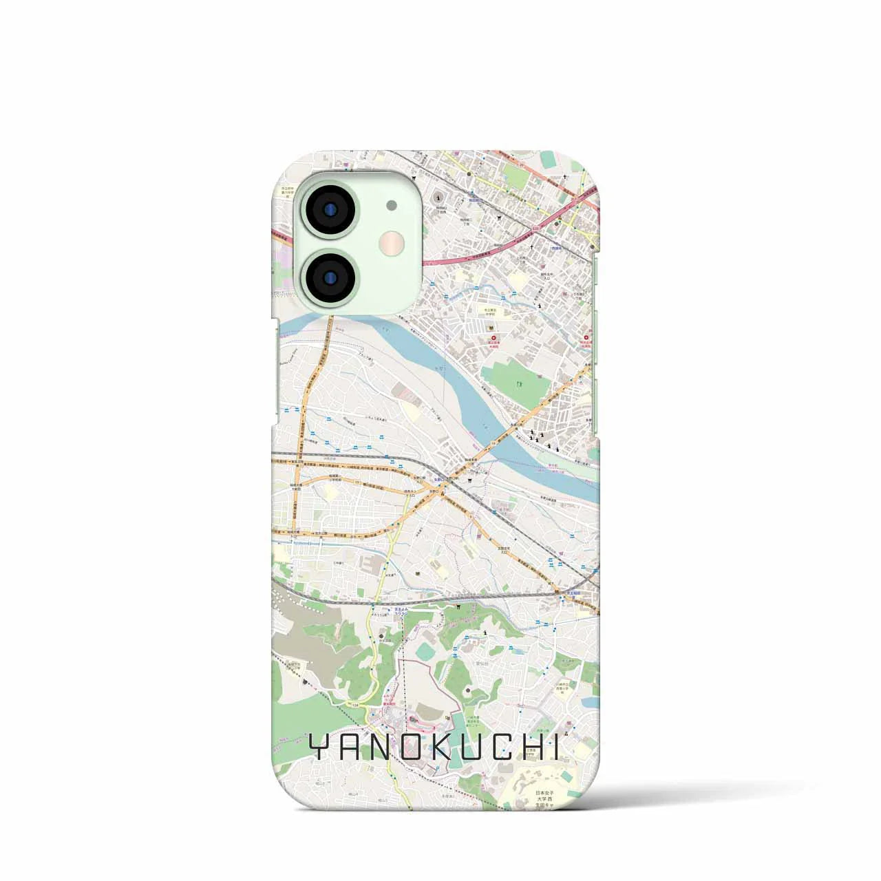 【矢野口(東京都)】地図柄iPhoneケース(バックカバータイプ)