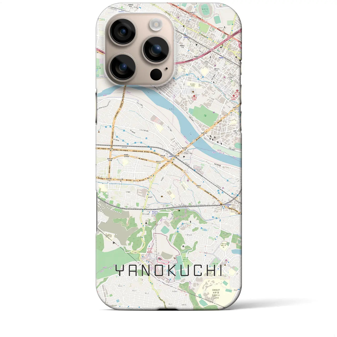 【矢野口(東京都)】地図柄iPhoneケース(バックカバータイプ)