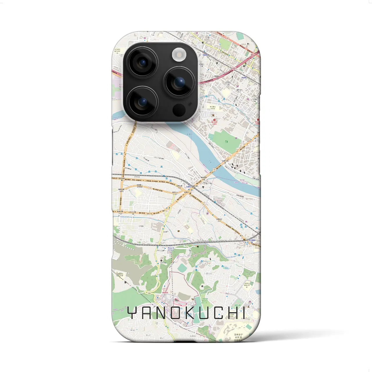 【矢野口(東京都)】地図柄iPhoneケース(バックカバータイプ)