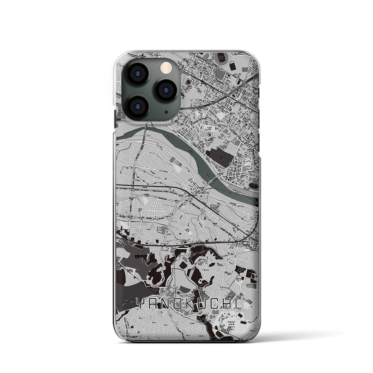 【矢野口(東京都)】地図柄iPhoneケース(クリアタイプ)