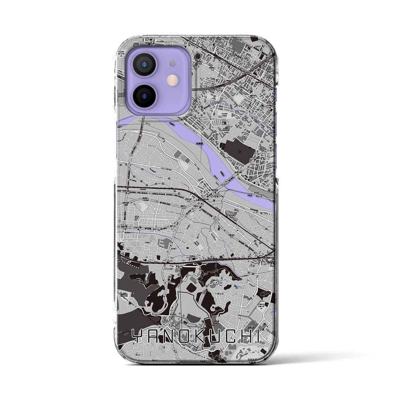 【矢野口(東京都)】地図柄iPhoneケース(クリアタイプ)