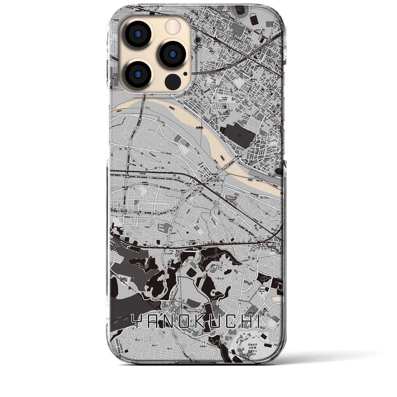 【矢野口(東京都)】地図柄iPhoneケース(クリアタイプ)