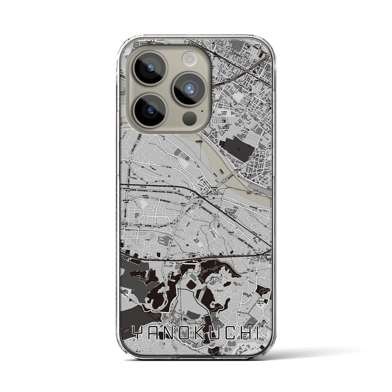 【矢野口(東京都)】地図柄iPhoneケース(クリアタイプ)