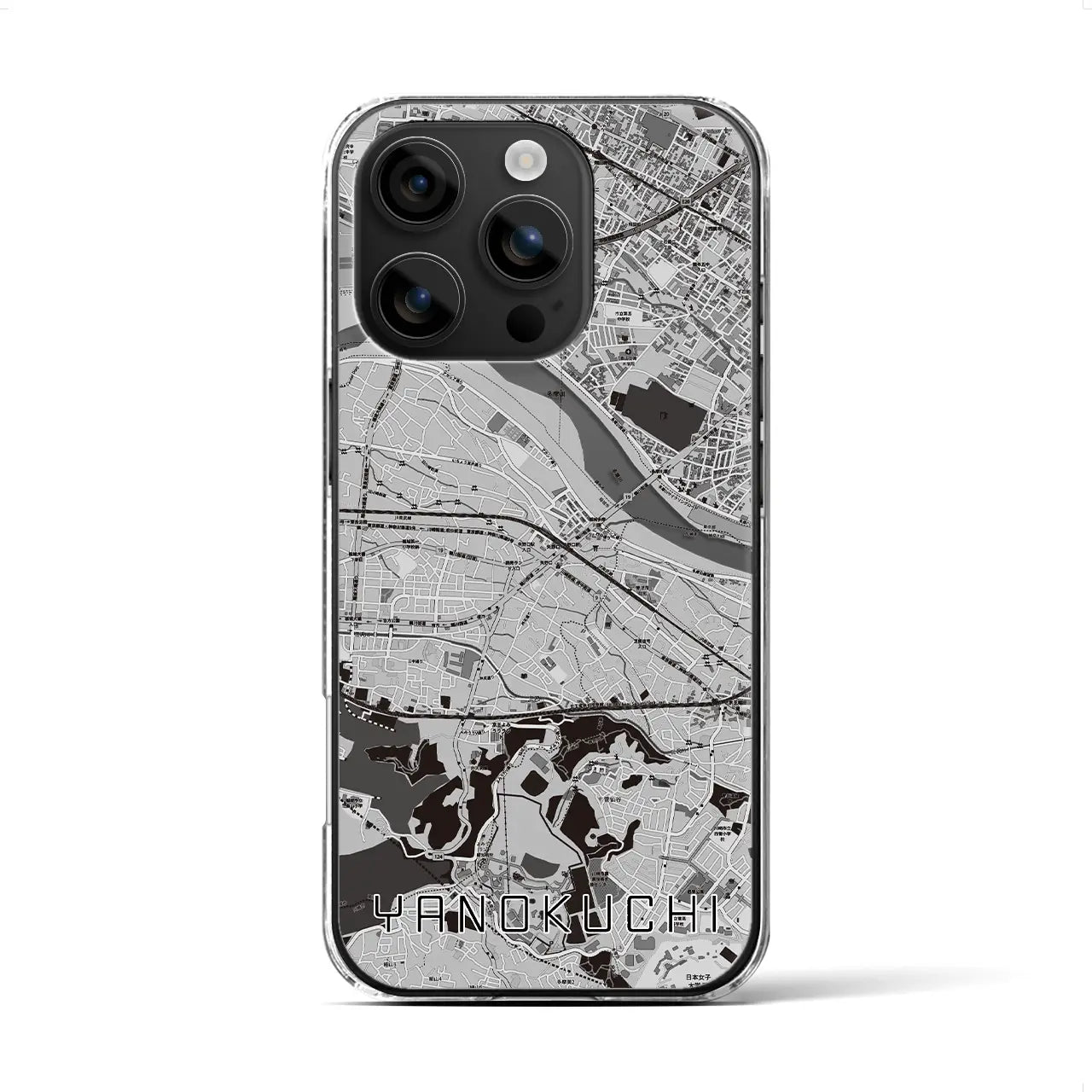 【矢野口(東京都)】地図柄iPhoneケース(クリアタイプ)