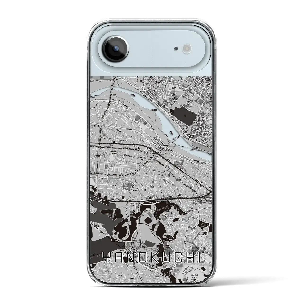 【矢野口(東京都)】地図柄iPhoneケース(クリアタイプ)