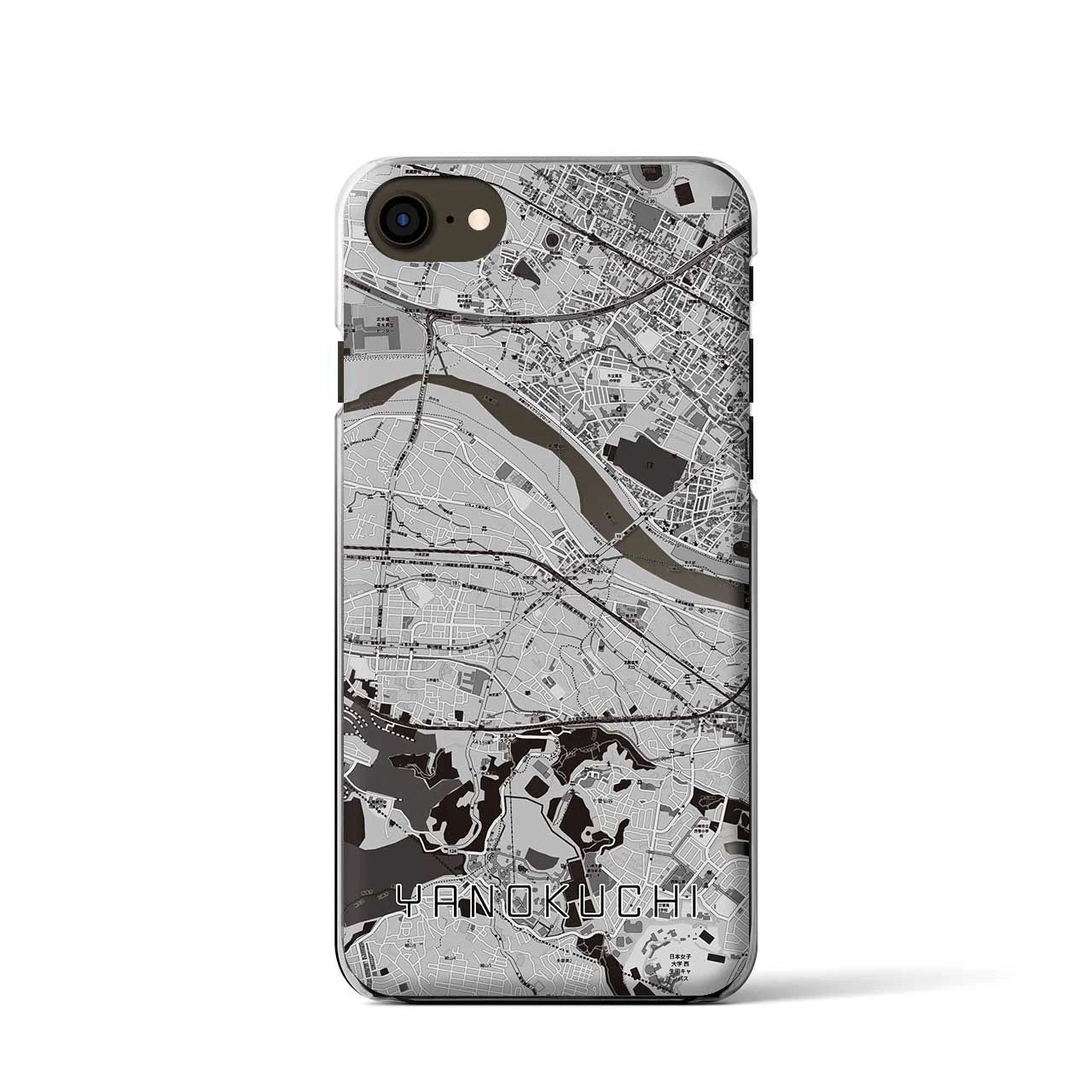 【矢野口(東京都)】地図柄iPhoneケース(クリアタイプ)