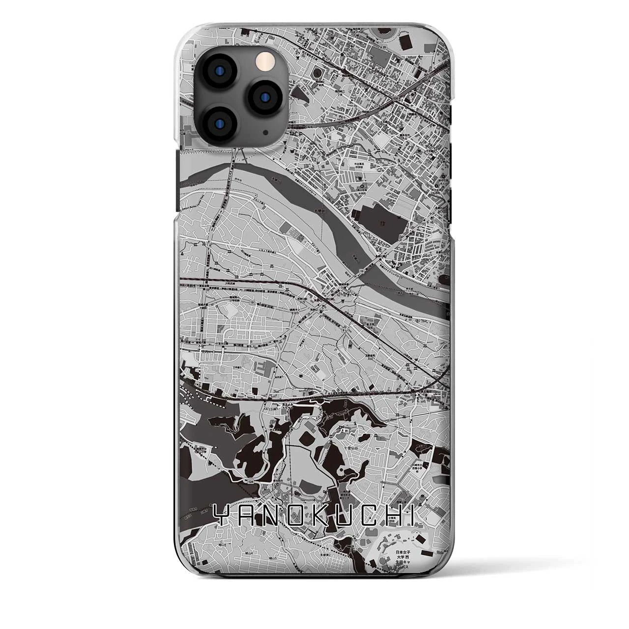 【矢野口(東京都)】地図柄iPhoneケース(クリアタイプ)