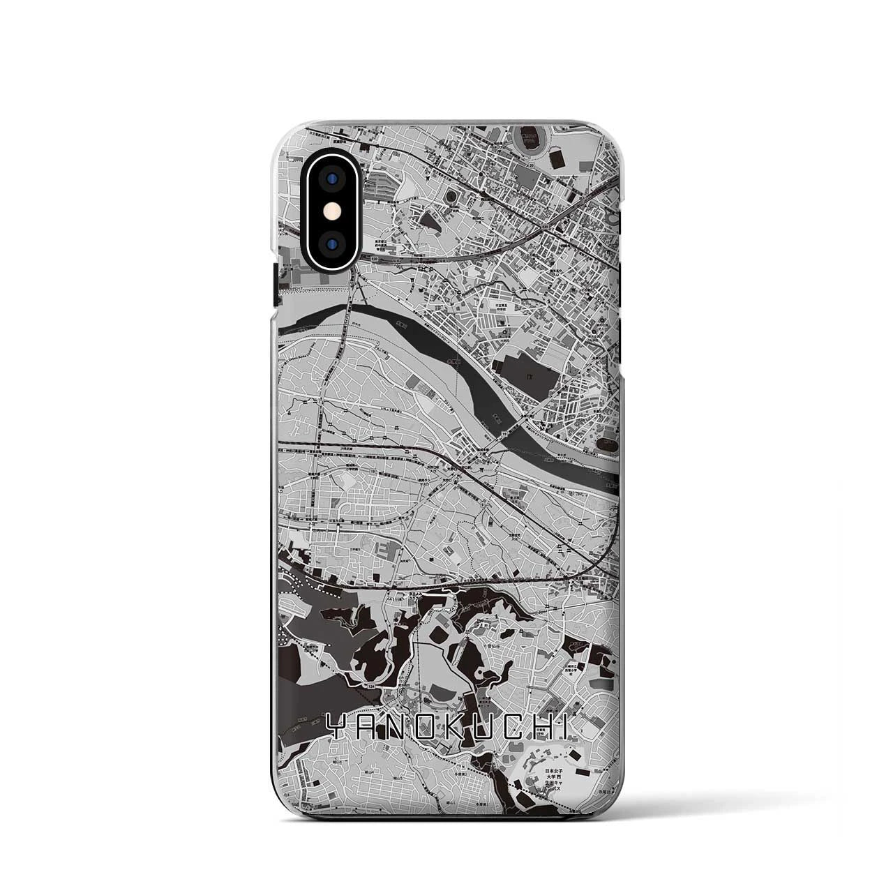 【矢野口(東京都)】地図柄iPhoneケース(クリアタイプ)