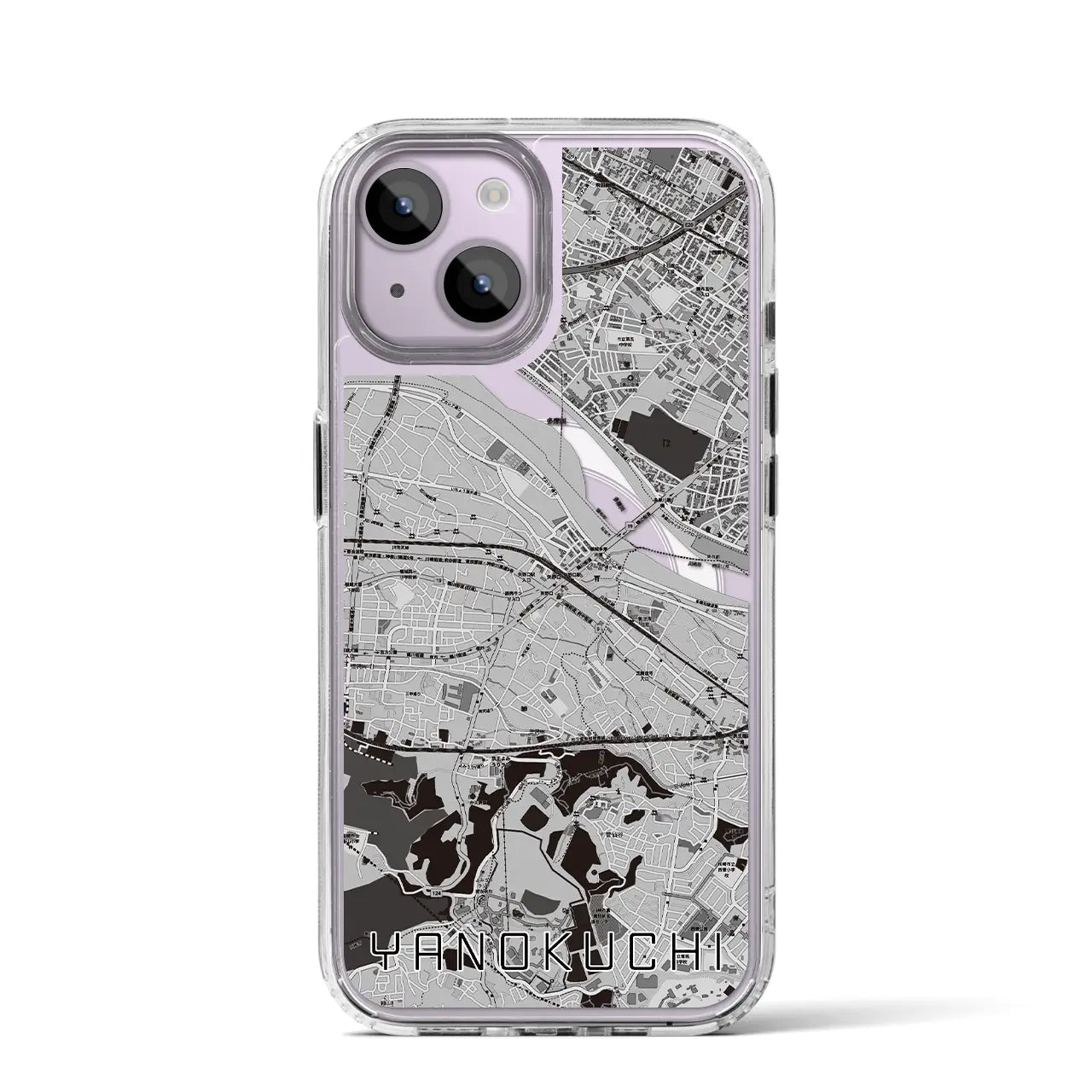 【矢野口(東京都)】地図柄iPhoneケース(MagSafeタイプ)
