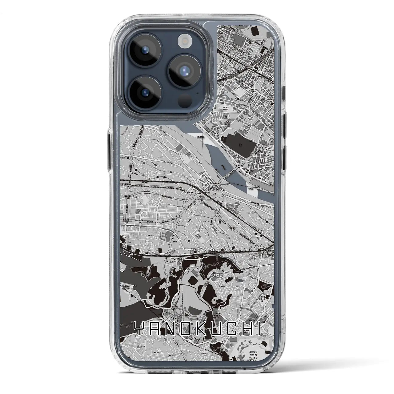 【矢野口(東京都)】地図柄iPhoneケース(MagSafeタイプ)