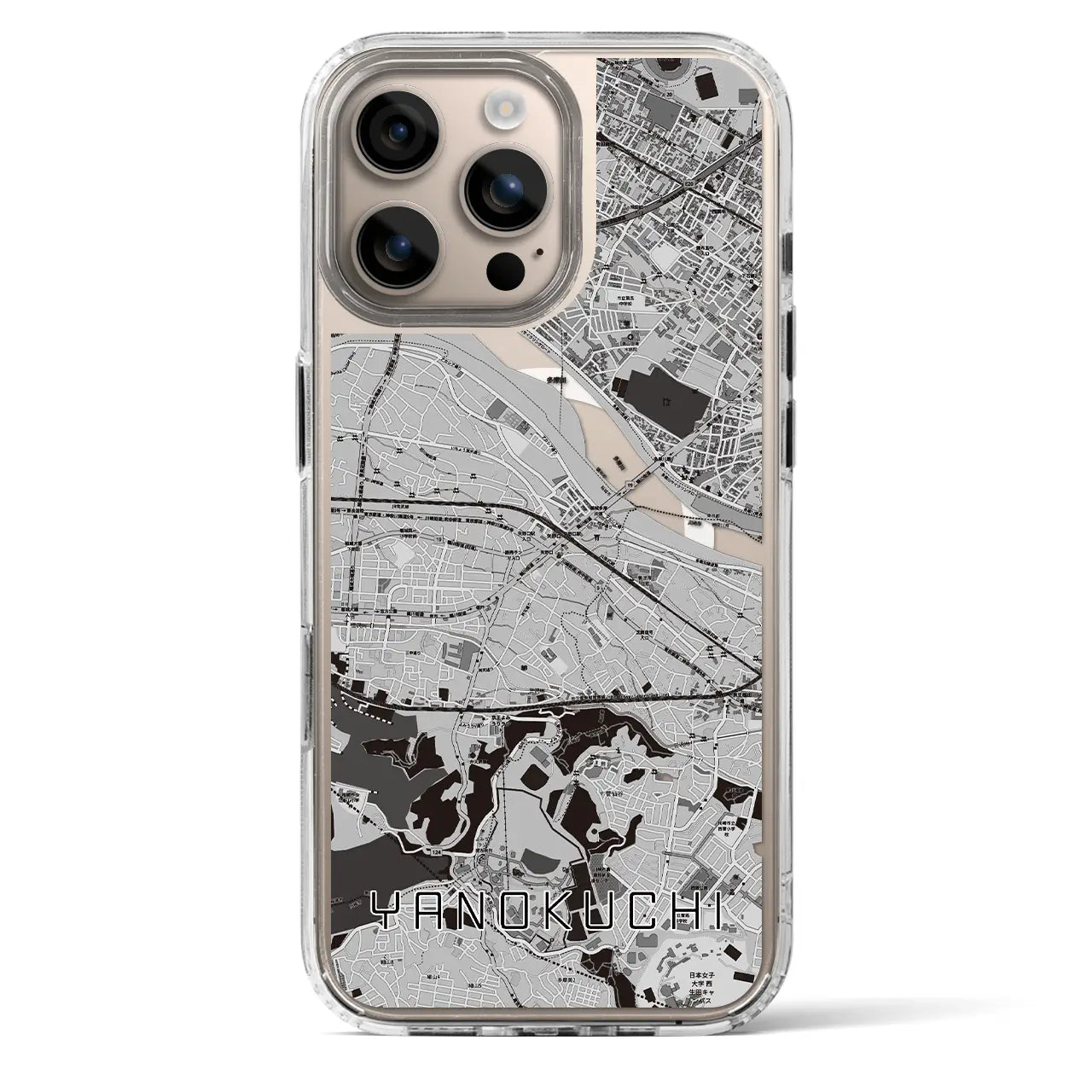 【矢野口(東京都)】地図柄iPhoneケース(MagSafeタイプ)