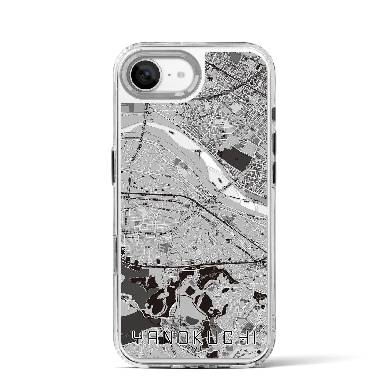 【矢野口(東京都)】地図柄iPhoneケース(MagSafeタイプ)