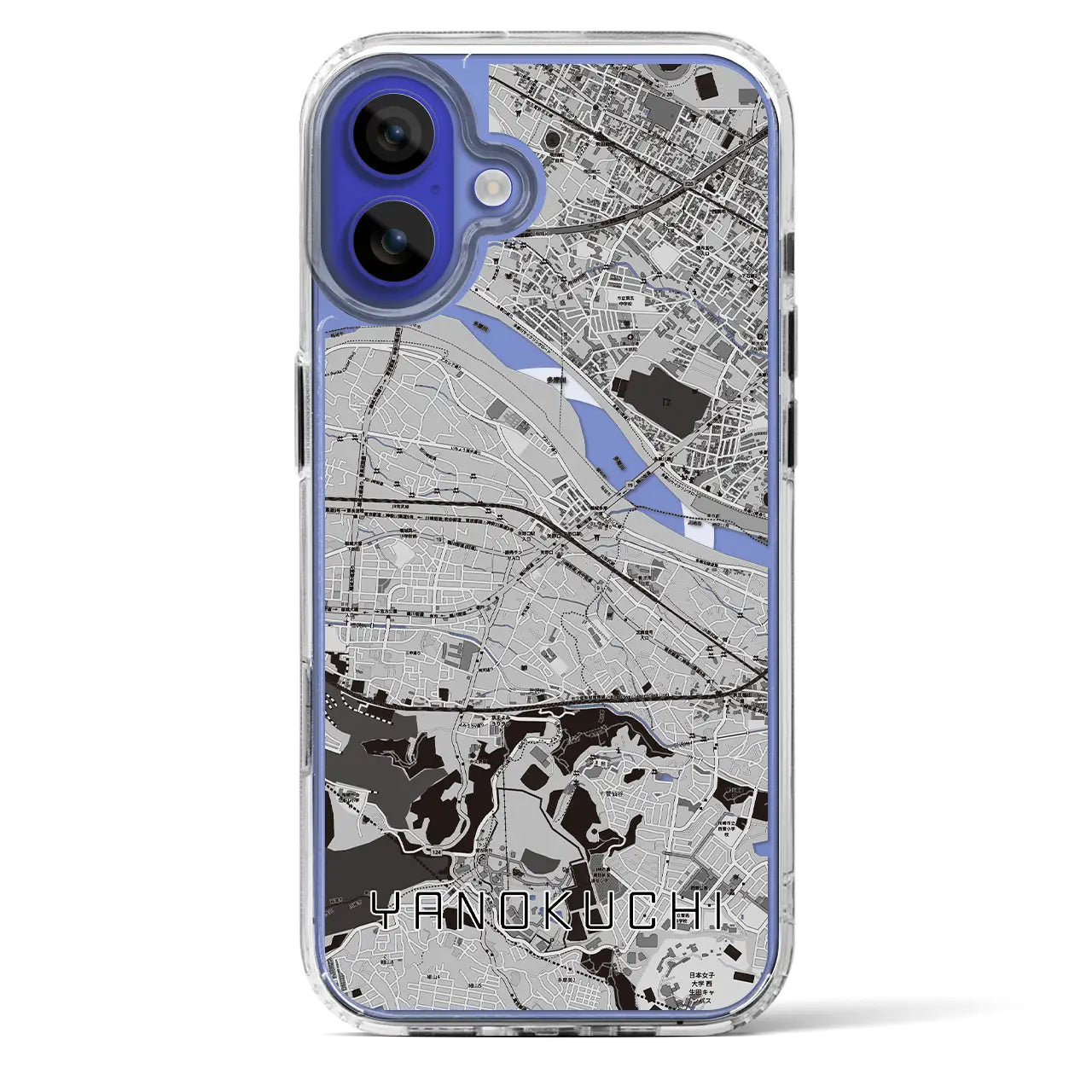 【矢野口(東京都)】地図柄iPhoneケース(MagSafeタイプ)