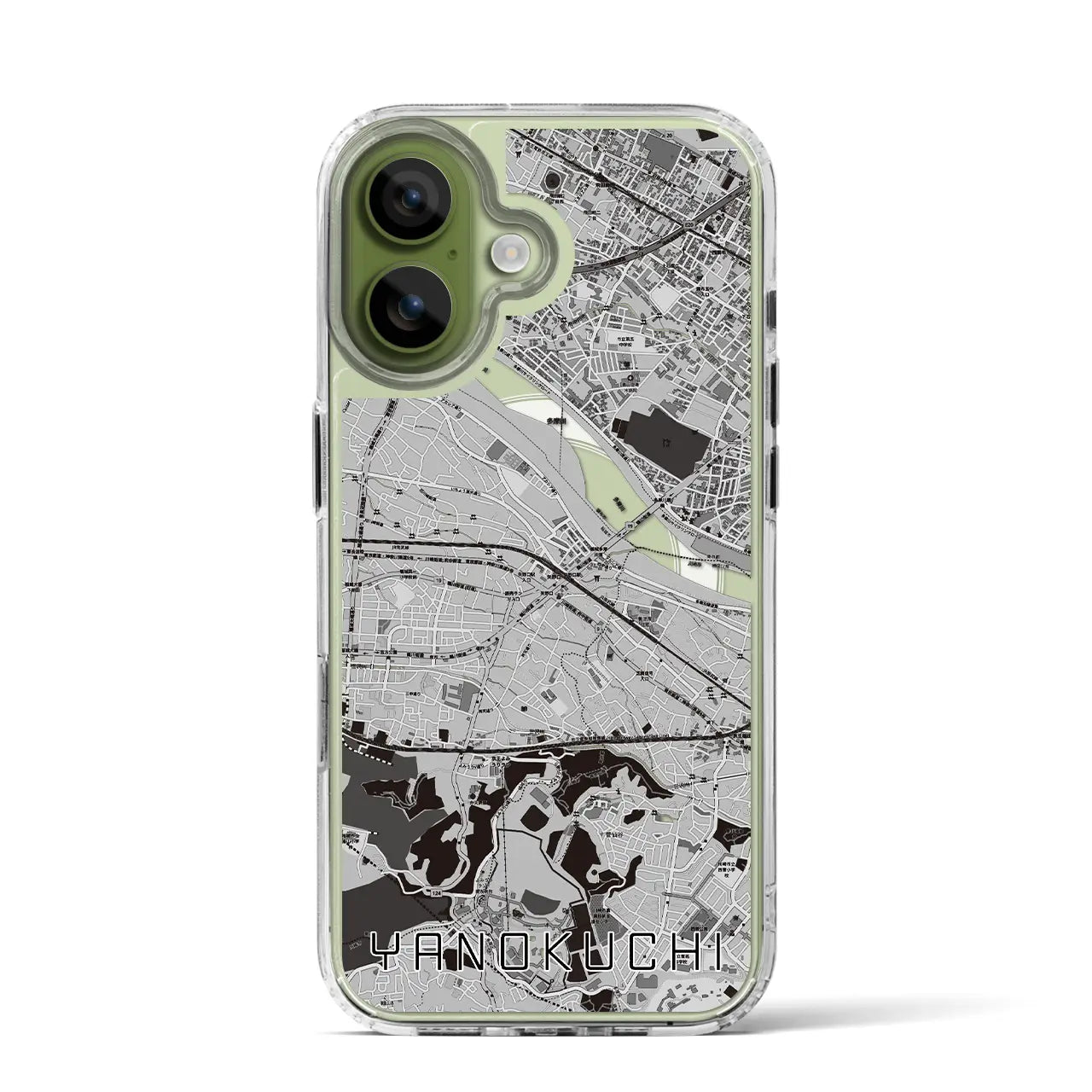 【矢野口(東京都)】地図柄iPhoneケース(MagSafeタイプ)