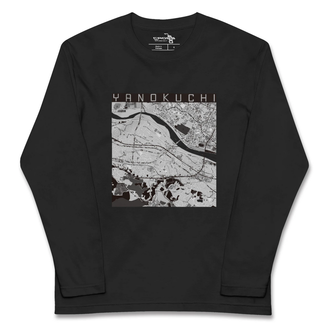 【矢野口(東京都)】地図柄ロングスリーブTシャツ