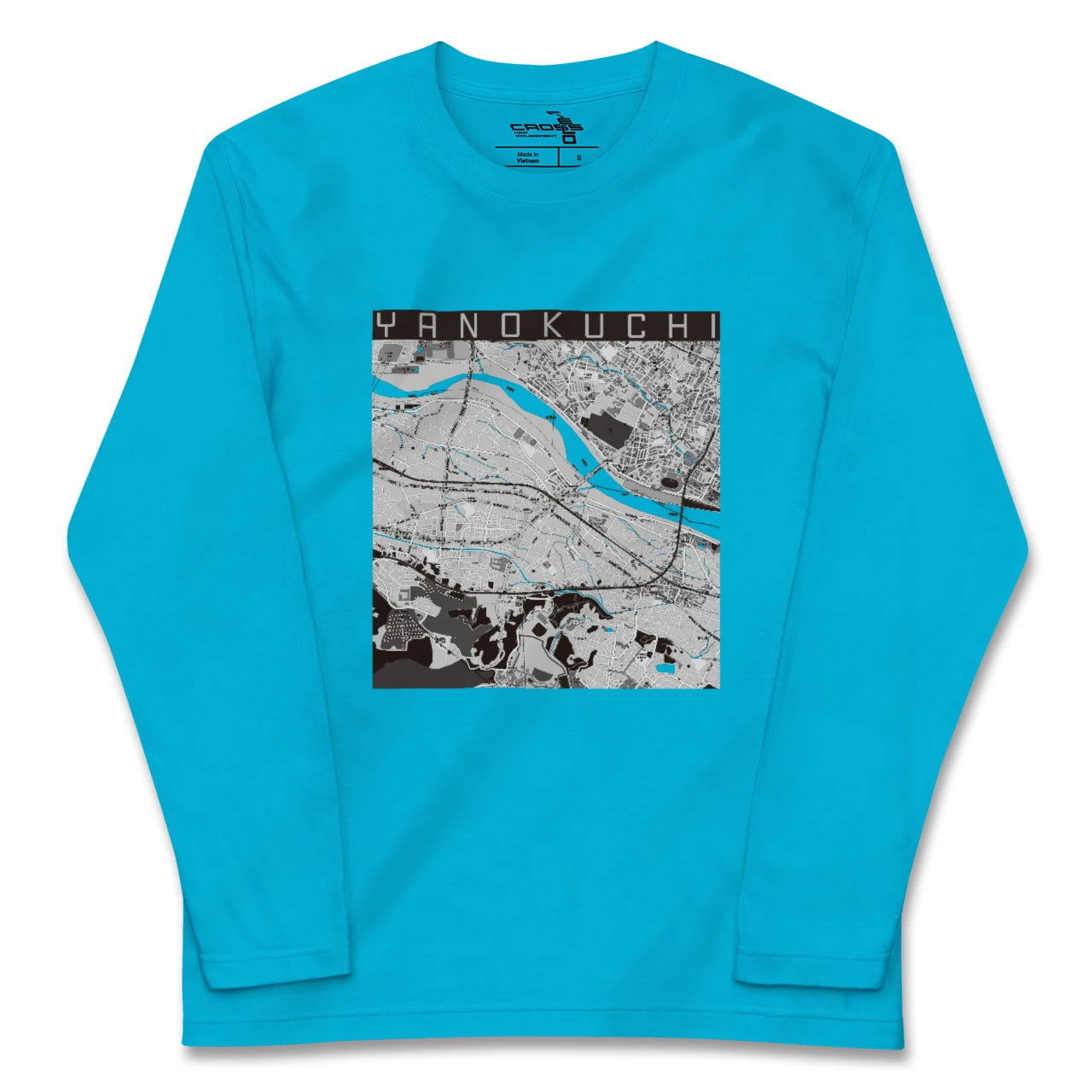 【矢野口(東京都)】地図柄ロングスリーブTシャツ