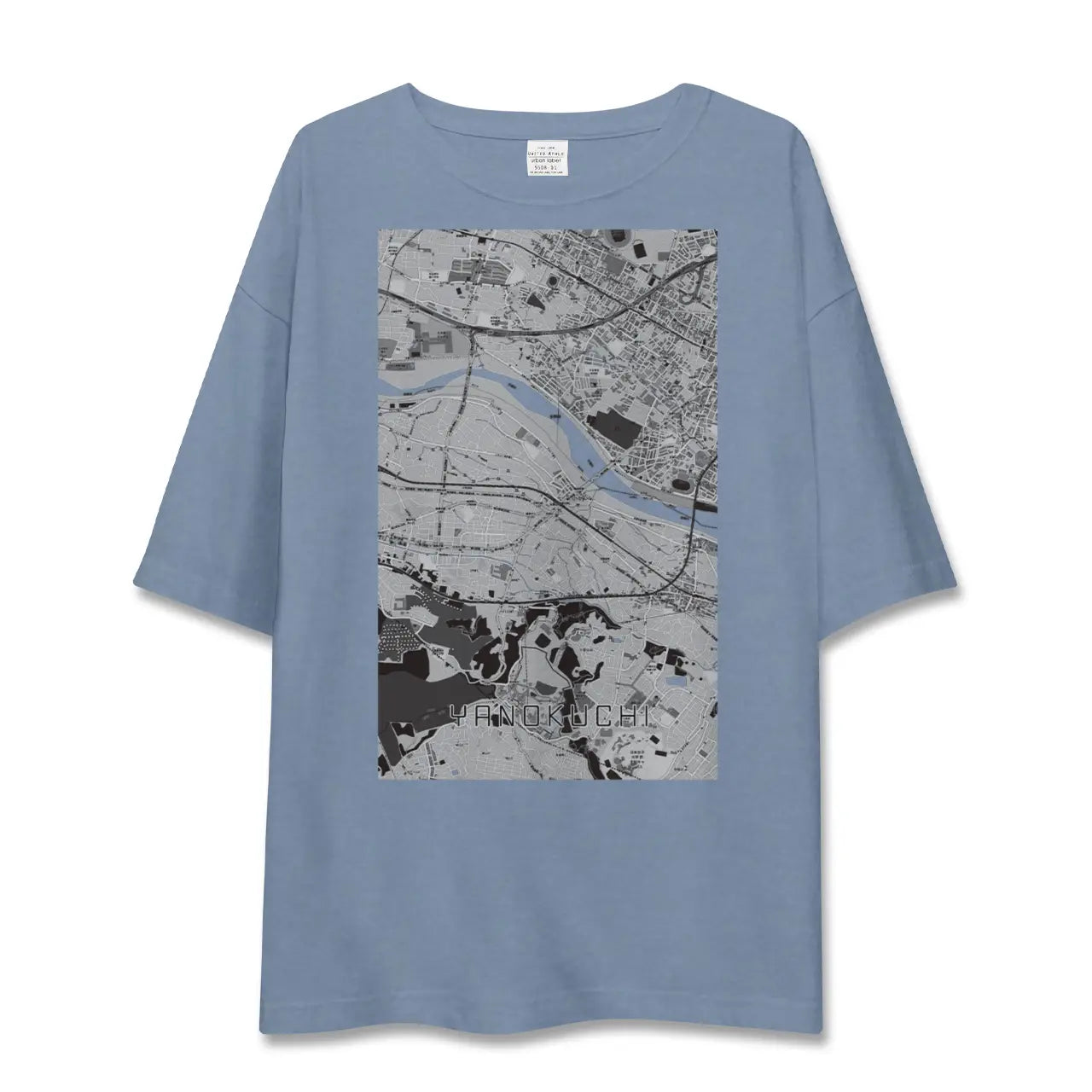 【矢野口(東京都)】地図柄ビッグシルエットTシャツ