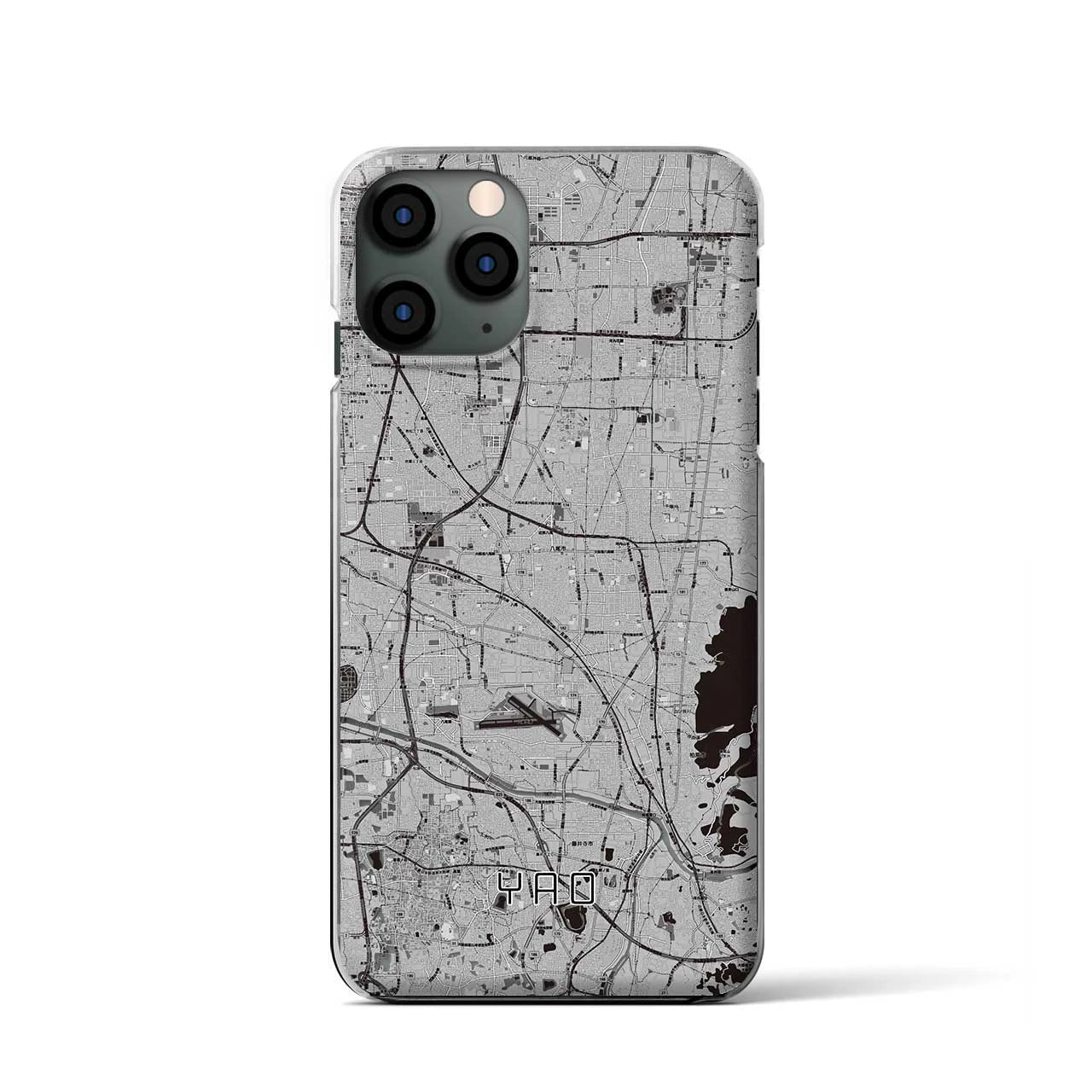 【八尾(大阪府)】地図柄iPhoneケース(クリアタイプ)