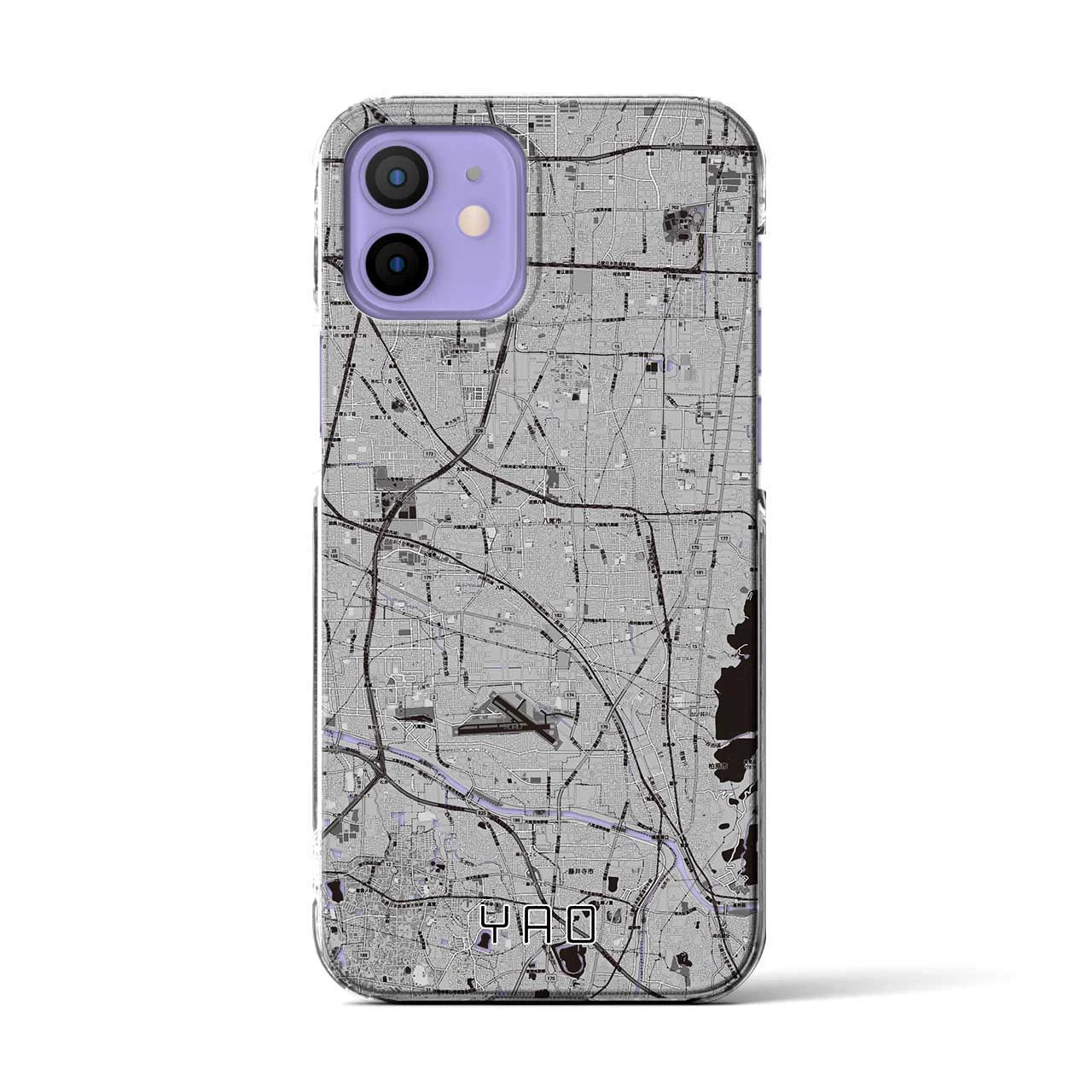 【八尾(大阪府)】地図柄iPhoneケース(クリアタイプ)