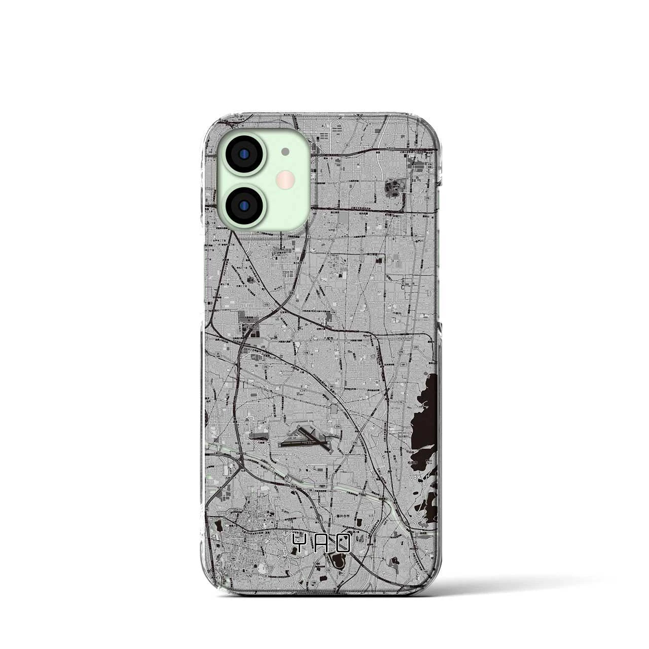 【八尾(大阪府)】地図柄iPhoneケース(クリアタイプ)