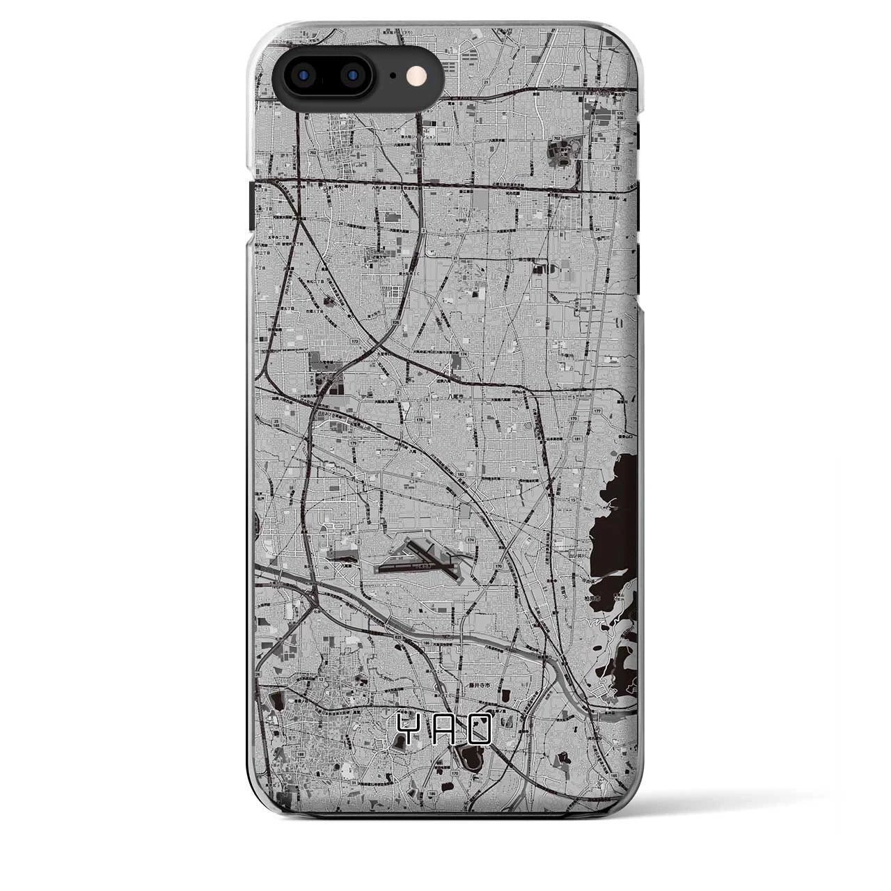 【八尾(大阪府)】地図柄iPhoneケース(クリアタイプ)